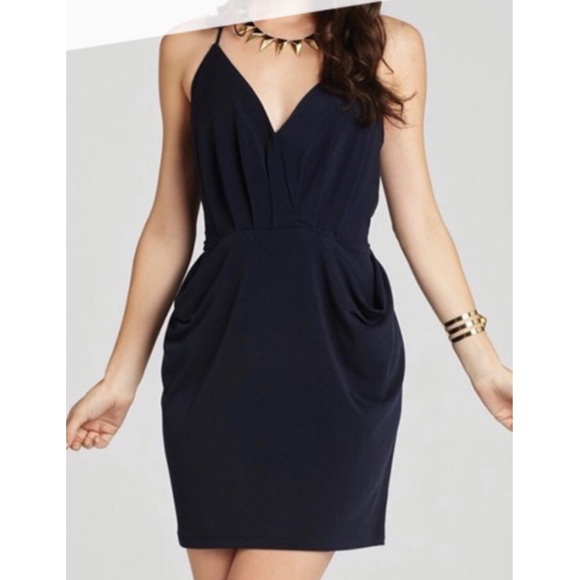 BCBG Dresses & Skirts - BCBG Dark Night Surplice Dress
